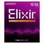 Elixir 16052 Phosphor Bronze Light NANOWEB akustinės gitaros stygos (12-53)