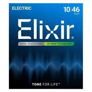 Elixir 19052 Optiweb Light elektrinės gitaros stygos (10-46)