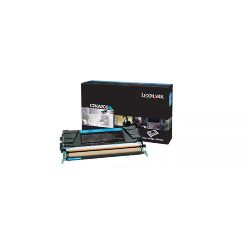 Lexmark Cyan Original Toner Cartridge LCCP (74C0SC0) - 3 000 puslapių