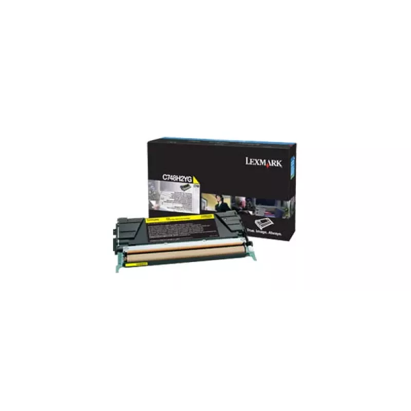 Lexmark High Yield - Geltona - Originali Tonerio Kasetė