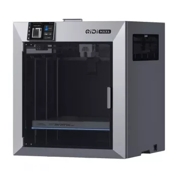 QIDI Max 4 3D spausdintuvas – didelio formato FDM 3D spausdintuvas su 300 mm³ darbo zona, CoreXY, Klipper programine įranga, tiesioginės pavaros ekstruderiu, automatiniu niveliavimu, uždara kamera, Wi-Fi ir Ethernet