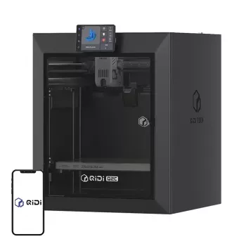 QIDI Q2C 3D spausdintuvas - visiškai uždaras FDM spausdintuvas su 200x200x200 mm darbo sritimi, tiesioginės pavaros ekstruderiu, PEI magnetine spausdinimo platforma, Wi-Fi ir jutikliniu ekranu