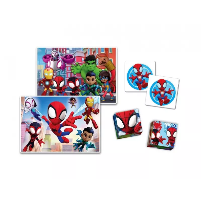 Clementoni Marvel Spidey edukacinis rinkinys Dėlionė, Memo ir Kaladėlės 18295