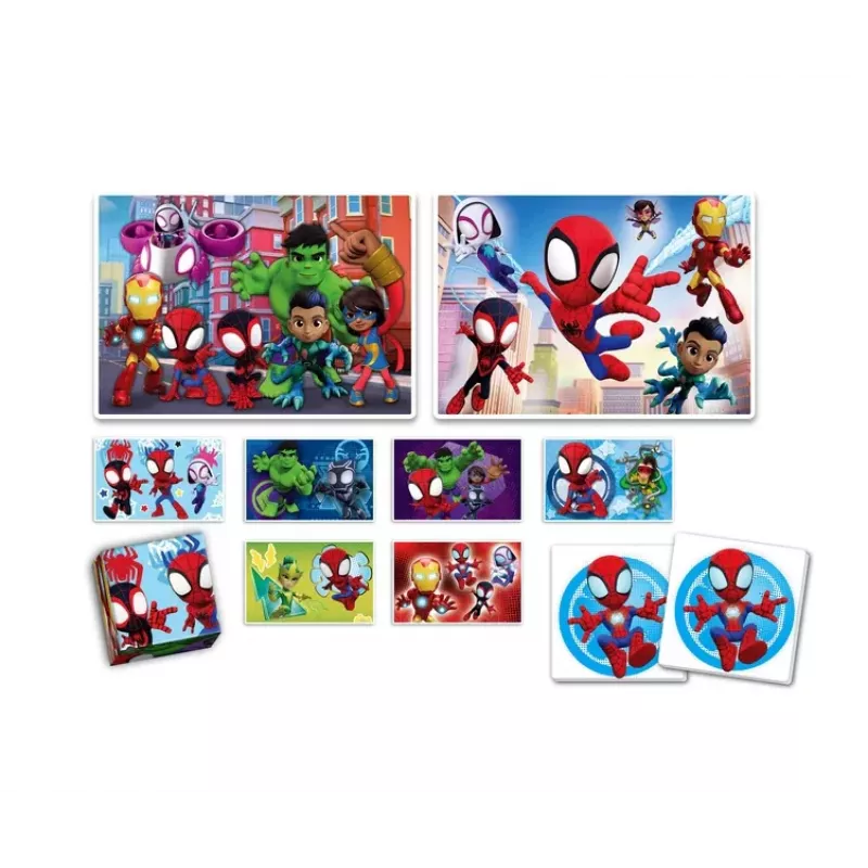 Clementoni Marvel Spidey edukacinis rinkinys Dėlionė, Memo ir Kaladėlės 18295