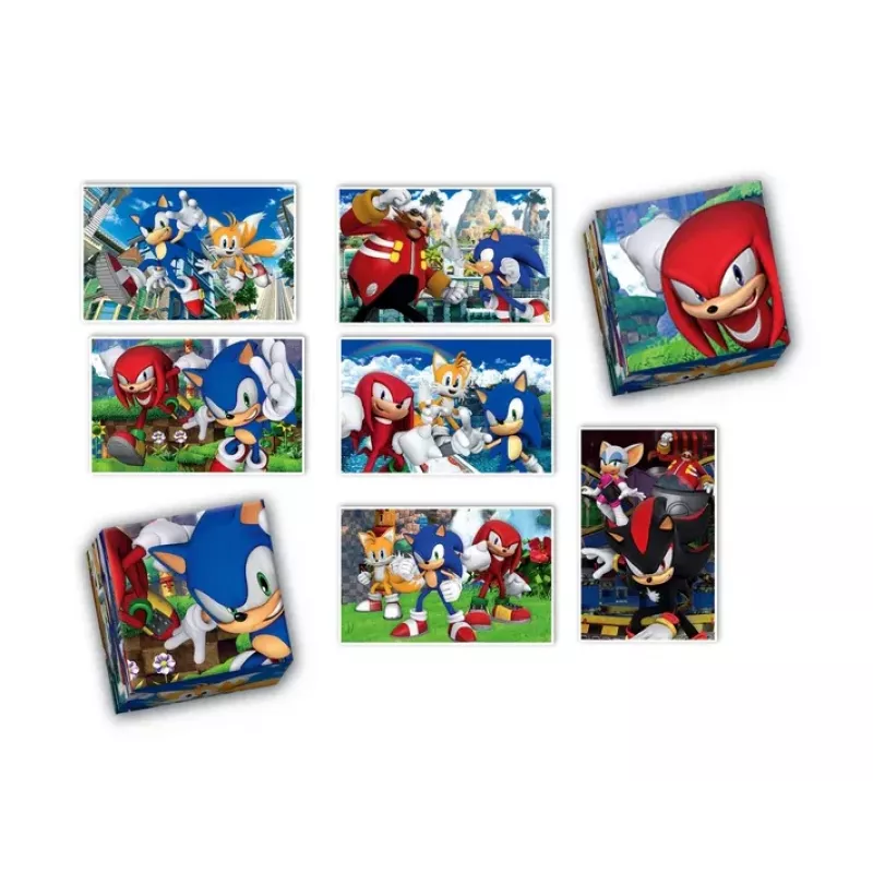 Clementoni Lavinamasis rinkinys Dėlionė, Memo ir Kaladėlės Sonic 28389