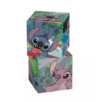Clementoni Disney Stitch 12 kubelių blokų dėlionė 41347