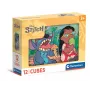Clementoni Disney Stitch 12 kubelių blokų dėlionė 41347