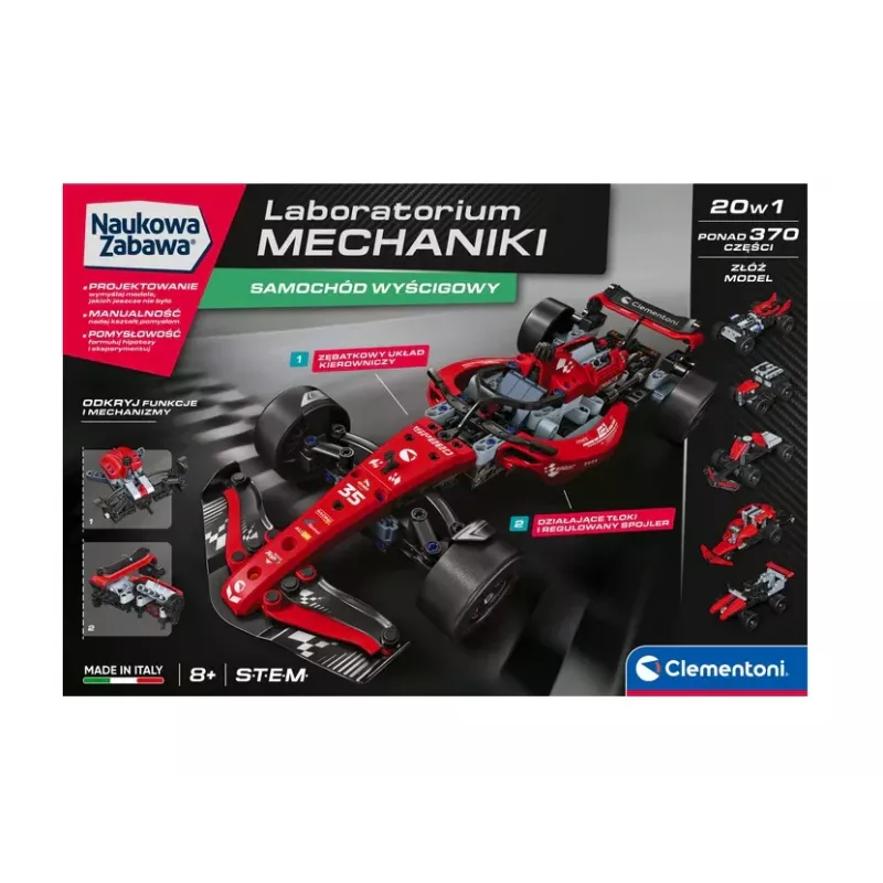Science & Play – Mechanics Laboratory Racing Car Lenkiška versija Clementoni 50403