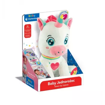 Clementoni Sweet Interactive Plush Unicorn Lights & Sings Polish Language 50937