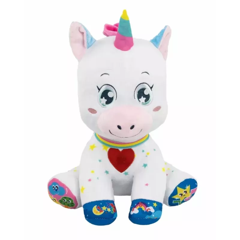 Clementoni Sweet Interactive Plush Unicorn Lights & Sings Polish Language 50937