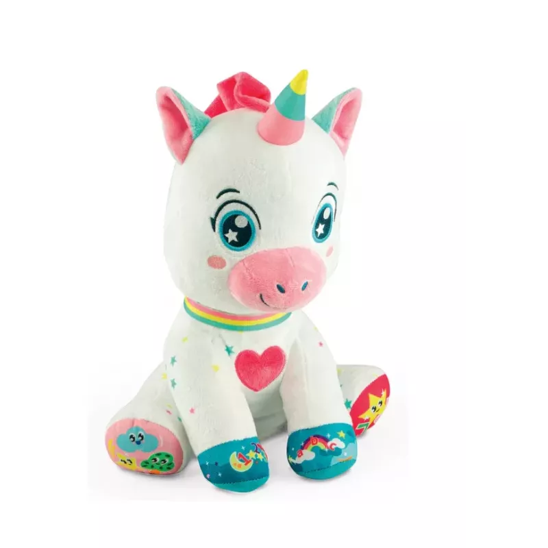 Clementoni Sweet Interactive Plush Unicorn Lights & Sings Polish Language 50937