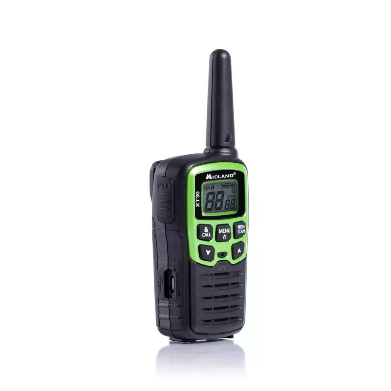 Midland XT30 2x PMR446 dvipusio ryšio radijo rinkinys žalias