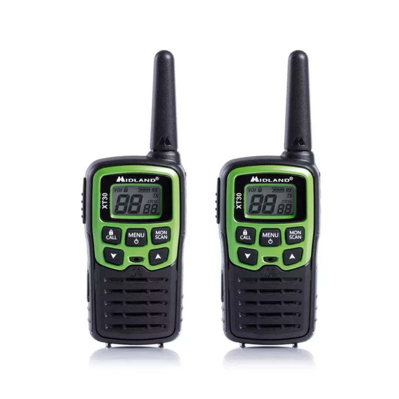 Midland XT30 2x PMR446 dvipusio ryšio radijo rinkinys žalias