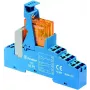 Finder FIN 48.P5.7 24V - Tarpinė relė - Push-In 2 perjungimo kontaktai 24 V DC