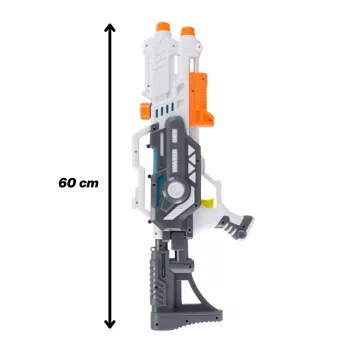 Koala Games G2479 vandens pistoletas su 2 antgaliais, 60,5 cm