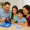 Koala Games G2592 Bingo žaidimas - 75 kamuoliukų, 48 kortelių, 150 žymeklių, metalinis narvas, šeimos pramoga