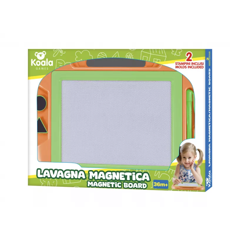 Koala Games G2598 Magnetinė lenta – Ludo ir Gyvatės bei Kopėčios – Sulankstomas kelioninis žaidimas 2-4 žaidėjams – Įvairiaspalvis