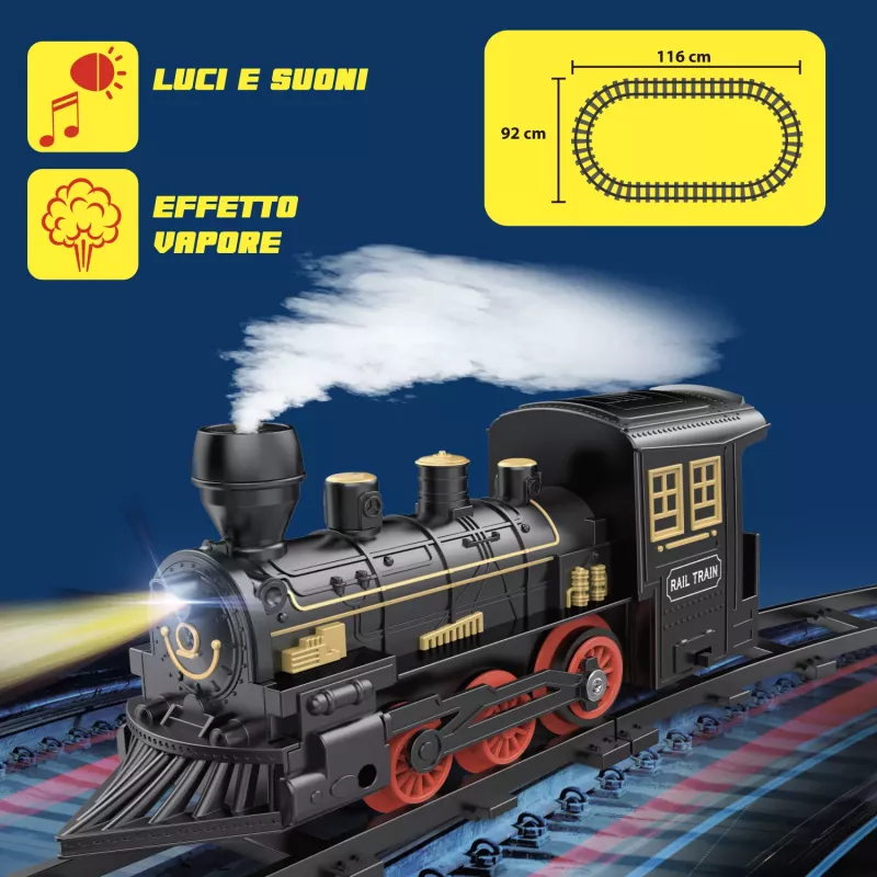Koala Games G2599 Steam Cargo Train elektrinis traukinukų rinkinys