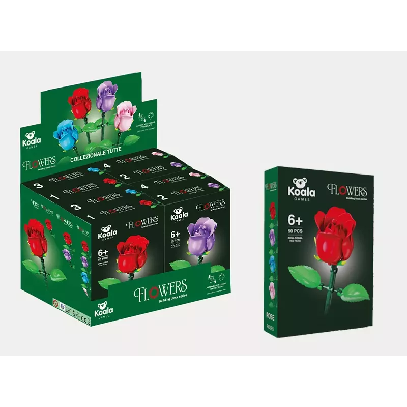 Koala Games G2671 Rose Blocks Statybinis Rinkinys (Atsitiktinė Spalva)