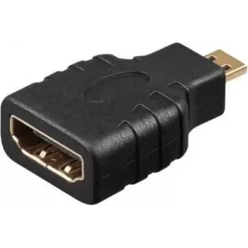 Techly HDMI Adapter - Micro HDMI (Type D) Kištukas į HDMI (Type A) Lizdą - 4K 30Hz - Juoda
