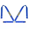 SABELT SIM RACING Sim Seatbelts Kit, 4-Point Harness with Mounting Kit, Compatible with P, S and X Series - Blue