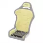 SABELT SIM RACING Sim Foam Pro Kit sėdynės pagalvėlė, formą išlaikanti, ergonomiška, 40x50 cm - juoda