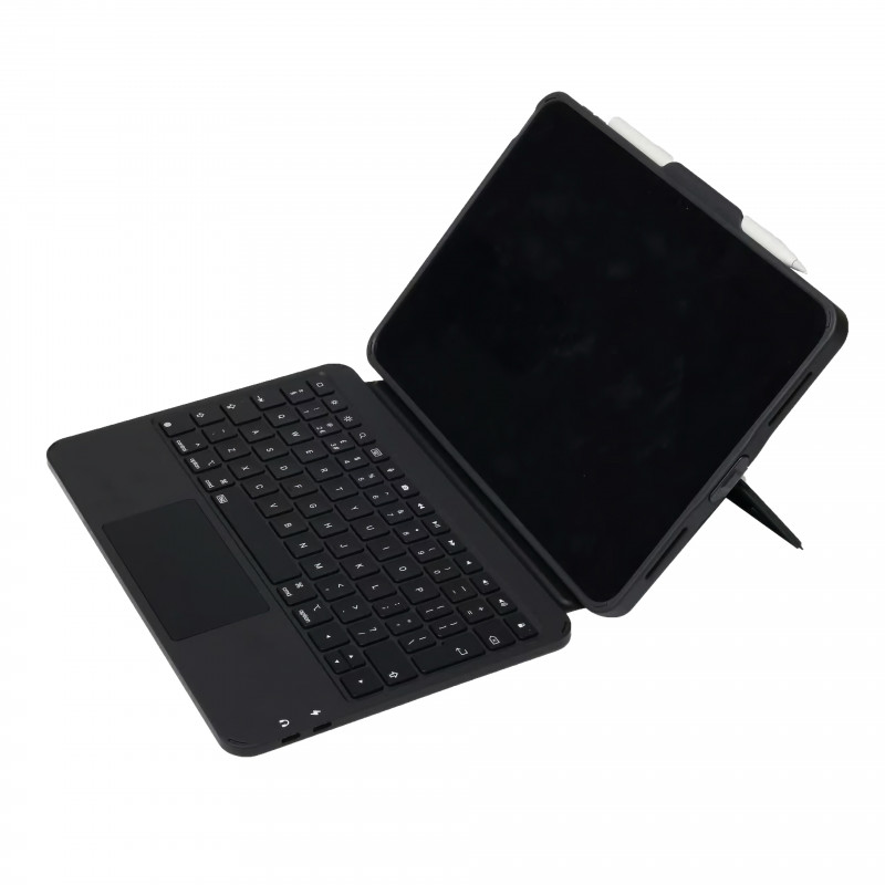 DEQSTER Prime Keyboard Case, skirta iPad 10th Gen (2022), UK QWERTY, juoda
