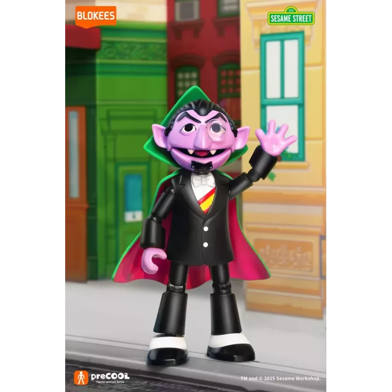 BLOKEES SESAME STREET FIGURES preCOOL S1 - COUNT VON COUNT Collectible Building Figure