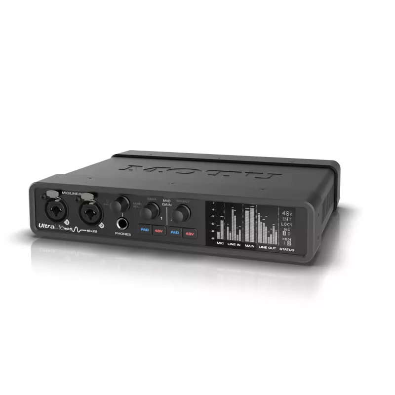 MOTU UltraLite-mk5 garso sąsaja - 18x22 USB-C
