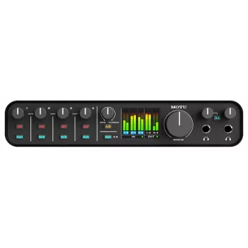 MOTU M6 garso sąsaja – 6x4 USB-C su 4 išankstiniais stiprintuvais, 192 kHz
