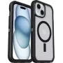 OtterBox Defender Series XT Clear Back Cover su magnetais, suderinamas su MagSafe, skirtas Apple iPhone 13 14 15 16e - Dark Side (skaidrus/juodas) 77-98196