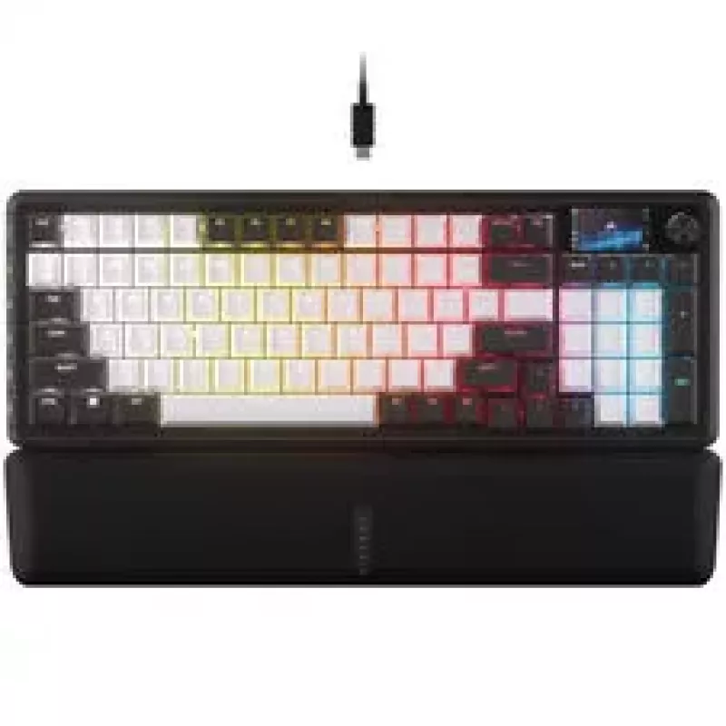 Corsair VANGUARD 96 Gaming Keyboard, Mechanical, RGB, 8000 Hz - MLX Plasma Switches, ISO (DE), Black/White
