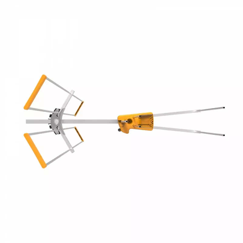TELEVES Yagi V BIII VHF antena, 5 elementų, 174-230 MHz, 7,5 dBi, F tipo jungtis, lauko, juoda