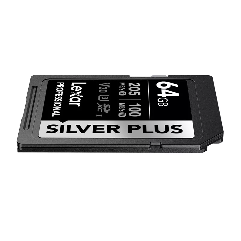 Lexar Professional SILVER PLUS SDXC 64GB atminties kortelė UHS-I U3 V30 A2