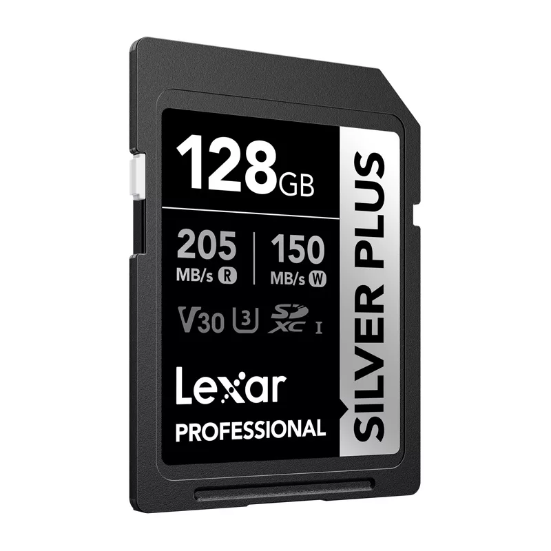 Lexar Professional SILVER PLUS SDXC 128GB atminties kortelė UHS-I U3 V30