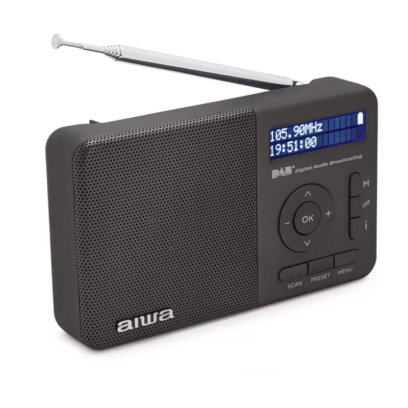 Aiwa RD-40DAB/BK Black DAB+ & FM Portable Radio su Bluetooth