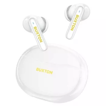 Buxton BTW 7200 White Tuya - In-Ear True Wireless Stereo (TWS) Bluetooth 5.1 ausinės su įkrovimo dėklu, IPX4, balta