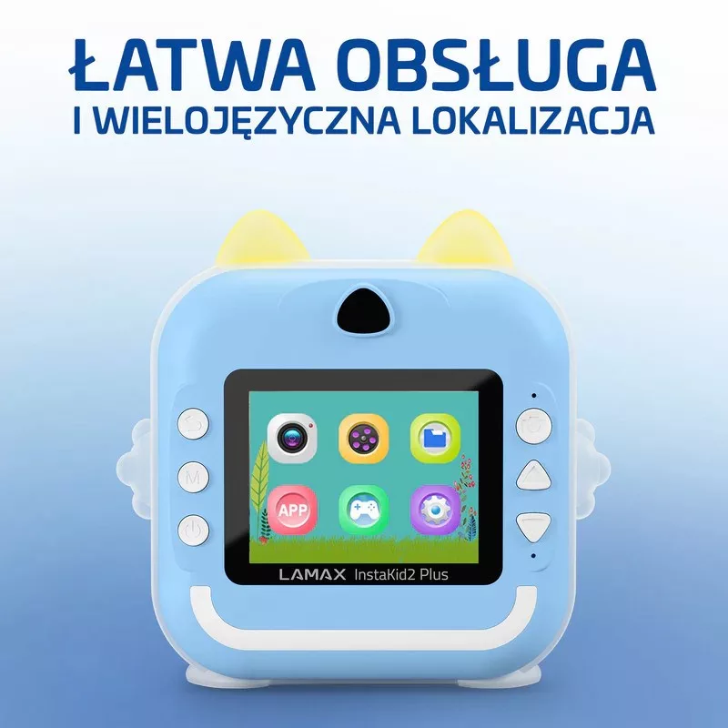 LAMAX InstaKid2 Plus vaikiška kamera, mėlyna