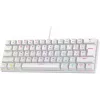 Rampage PLOWERK60 Blue Switch White Mechanical Gaming Keyboard 60% RGB USB-C