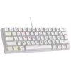 Rampage PLOWERK60 Blue Switch White Mechanical Gaming Keyboard 60% RGB USB-C