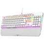 Rampage KB-R86 UMBRA mechaninė klaviatūra, balta, Outemu Blue jungikliai, RGB apšvietimas, USB laidinė