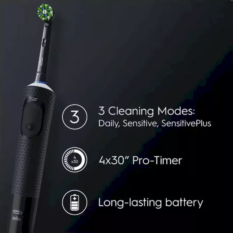 Oral-B Vitality Pro Clean CrossAction Electric Toothbrush, Black