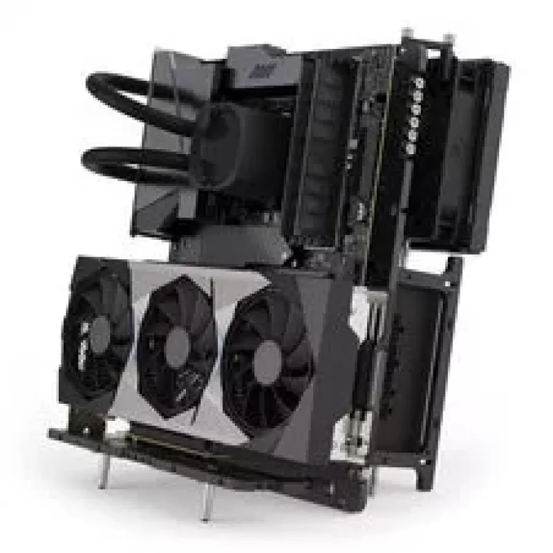 Streacom BC1 Vertical GPU Kit - sidabrinis