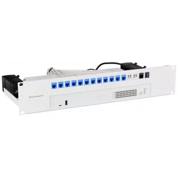 Rackmount.IT RM-SR-T16 Rack Mount Kit, skirtas SonicWall TZ300, TZ400, TZ500, TZ600, SOHO, NSA 2600, NSA 3600, NSA 4600, NSA 5600, NSA 6600 - 1U 19 colių plieninis tvirtinimo laikiklis su jungiamaisiais kabeliais