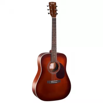 Cort Earth 70 BR akustinė gitara – dreadnought, vientisa Sitkos eglės viršutinė dalis, raudonmedžio galinė dalis ir šonai, natūralus satinas
