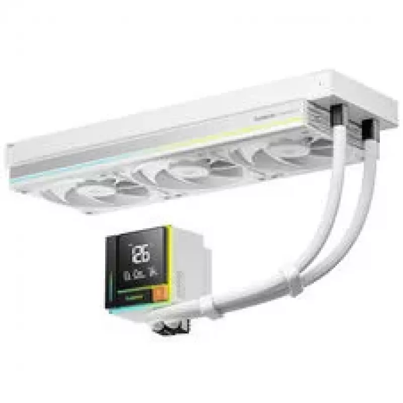 Sudokoo Energlo 360 AiO Liquid Cooler, LCD Display, ARGB - 360mm, White