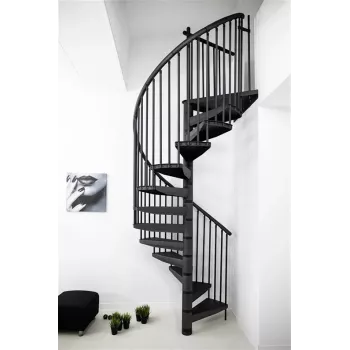 STAIRS RONDO Sraigtiniai laiptai Antracitas 12 pakopų 269-300 cm
