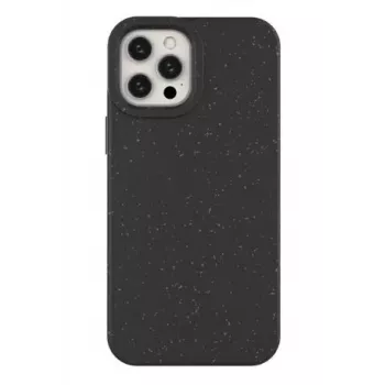 Eco Apple iPhone 12 Pro Max Silikoninis Dangtelis Telefono Korpusas Juodas