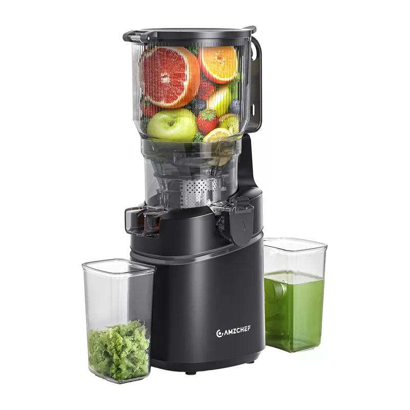 AMZCHEF SJ-036CBK Lėtas sulčiaspaudė (Juoda)