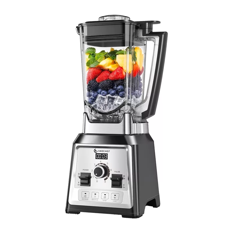 AMZCHEF CE-NY-8088MJD Stiklinis Trintuvas 2200W 2.0L Juodas